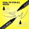 thumbnail image 4 of Lápiz para Barba SEVICH de Doble Punta Impermeable Negro 5 ml, 4 of 8