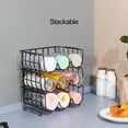 thumbnail image 4 of Ludlz Cup Storage Rack Multi-Grid Water Bottle Storage Holder Reusable Cup Organizer for Home Kitchen Table, 4 of 8