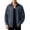 a01Blue, variant on Men's Long Sleeve Button Up Denim Shirt Jacket Collared Button Cuff Loose Fit Seams Vintage Jean Blouses Black XXXL