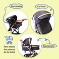 thumbnail image 2 of Carriola Starkids Galaxis con Portabebé Negro, 2 of 5