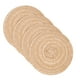 thumbnail image 1 of Uxcell 4 Pcs Manteles Individuales Redondos Tejidos, Mantel Lavable Resistente al Calor de 4.3 Pulgadas para Mesa de Comedor de Cocina Encimera, Caqui, 1 of 7