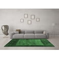 thumbnail image 3 of Ahgly Company Indoor Square Abstract Emerald Green Contemporary Area Rugs, 5' Square, 3 of 4