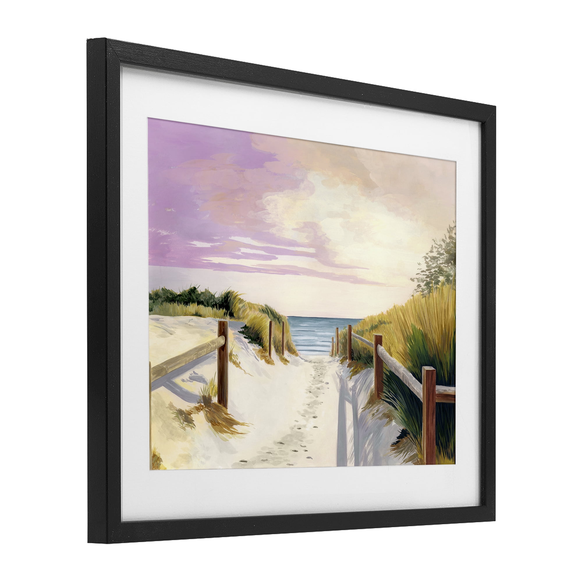 Cottesloe Beach Pathway Black Framed Print Under Glass, design by Courtney Haley