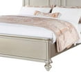 thumbnail image 4 of Benjara Opp Platform California King Bed with Panel Headboard- Champagne Silver, 4 of 5