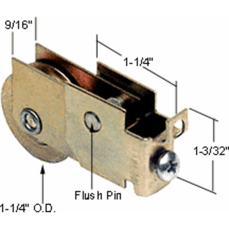 Fix Sliding Patio Door Rollers CRL 1-1/4
