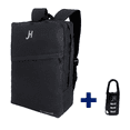 thumbnail image 1 of Mochila Basica negra - gris con candado - Hokins, 1 of 6