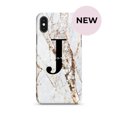 thumbnail image 1 of Personalised Cracked Marble Name Initials iPhone XS Case,iPhone 16, 1 of 4