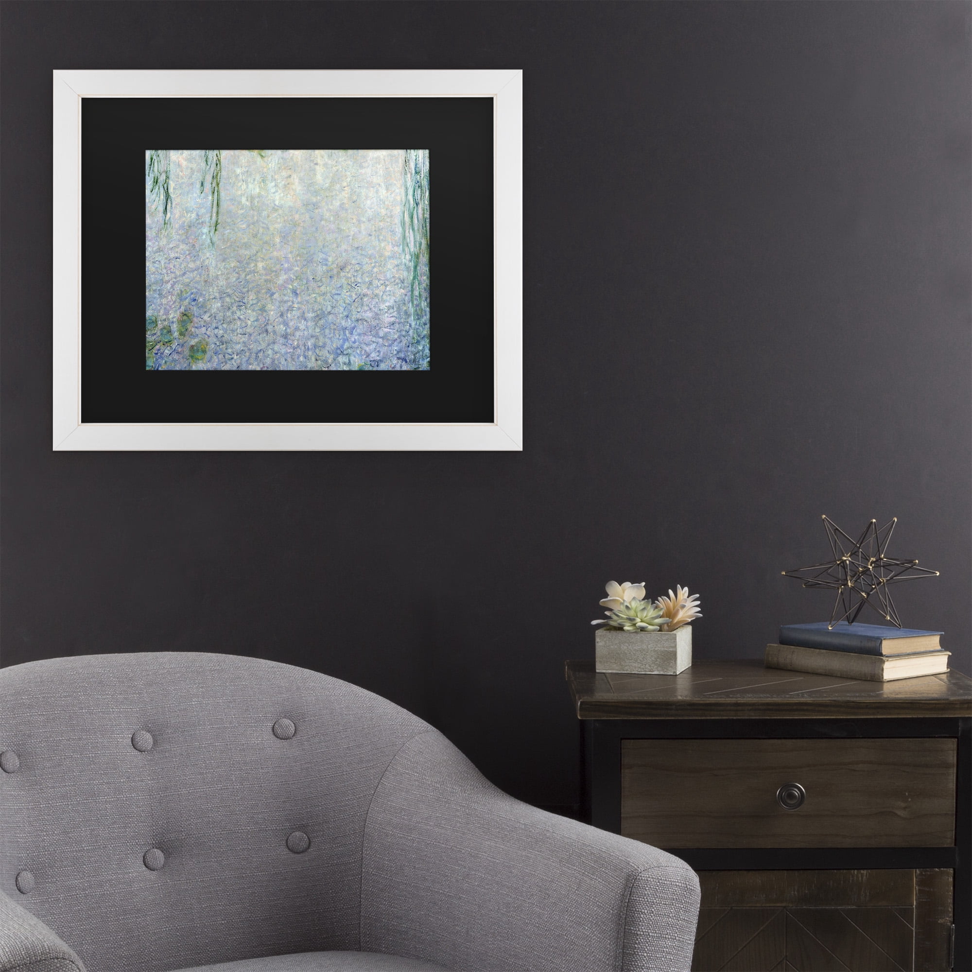 Trademark Fine Art 'Waterlillies Morning II' Canvas Art by Claude Monet