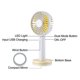 thumbnail image 3 of Ventilador Portátil Mini USB portátil Mini Ventilador para exterior con Cable de Carga Multiusos blanco Soledad Mini ventilador de mano, 3 of 8