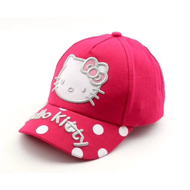 Sanrio-gorro de lana de cordero para niños, gorro de béisbol con visera de Hello Kitty, Kuromi Kawaii, My Melody, Cinnamoroll