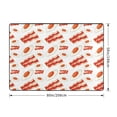 thumbnail image 2 of Area Rugs For Living Room Decor - Hobo Eggs Bacon Print Red White Soft Anti Slip Throw Washable Rugs 5x7 For Bedroom, Indoor Carpet For Bedroom Living Room 80x58In, 2 of 7