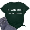 thumbnail image 6 of Raeneomay Casual Tops Oversized T Shirts Women's Funny Letter Printed Pattern Casual Fashion Soild Color Short Sleeve Tops Blouse, 6 of 6