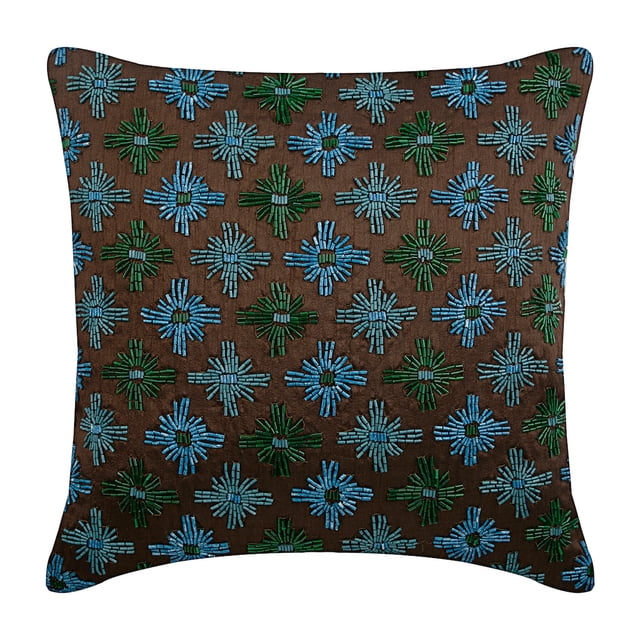 Toss Pillow Covers, Brown 18x18 inch (45x45 cm) Moroccan Decorative Pillow Covers, Geometric Throw Pillow Covers, Throw Pillow Covers, Contemporary Style - Abstract Thoughts