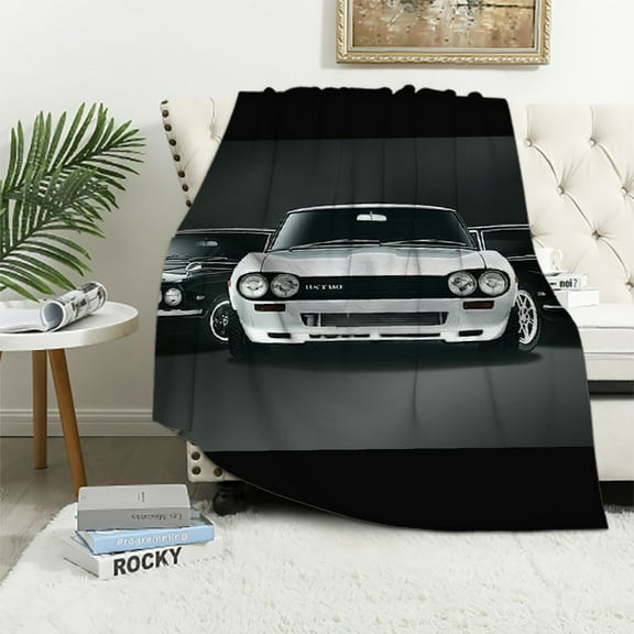Patifu Cars Theme Warm Lightweight Blanket Soft Fleece Blankets Throw Blanket for Living Rooms Sofa Decor All Seasons Bed 40x50in