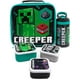 thumbnail image 1 of Minecraft Creeper Lunch Bag And Bottle (5-pack) One Size Bla Black/Green/White One Size, 1 of 5
