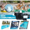 thumbnail image 5 of 1.5HP & 3.0HP Self-Priming Pool Pumps, 110V High-Flow (6160/9000 GPH) Single-Speed Pumps with Copper Motor, UL-Certified & IPX5 Waterproof for Inground/Above Ground Pools, Spas, Irrigation, 5 of 7