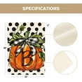 thumbnail image 5 of Fall Monogram Letter B Garden Flag Polka Dot Pumpkin 12x18 Inch Double Sided Outside, Small Burlap Family Last Name Initial Yard Decoration, 5 of 6
