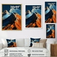 thumbnail image 4 of Designart "Dreamy Volcanic Reverie I" Volcano Canvas Wall Art, 4 of 7