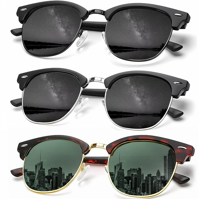 Gafas de Sol KALIYADI Retro Clásicas Polarizadas UV400 Unisex