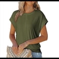 thumbnail image 3 of Blusa de Verano con Cuello Redondo y Mangas para Mujer, Color Verde , Talla XXL, 3 of 8