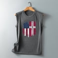 thumbnail image 5 of IROINNID Women's Round Neckline T-Shirt Sleeveless 4th Of July Summer Casual Loose Tops, 5 of 5