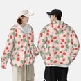 thumbnail image 4 of Lsque Strawberry And Flowers UPF 50+ Lightweight Sun Protection Men's Women's Long Sleeve Shirt, Hoodie Performance -Medium, 4 of 9