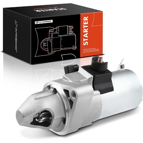 A-Premium Starter Motor Compatible with Acura & Honda Models - Accord 2003-2005, Element 2003-2006, TSX 2004-2005 - 2.4L L4-12V 1.6KW 9 Teeth Clockwise - Replace 17870N, 31200-RAA-A52, 31200-RAA-A51