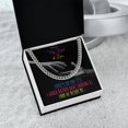 thumbnail image 2 of My Funny Valentine You Are My Kind Of Love Gift for Gay Husband or Boyfriend Snoring AF Cuban Chain Gift, Cuban Link Chain, Stainless Steel or Yellow Gold, Message Card & Gift Box, 2 of 5