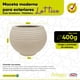 thumbnail image 3 of Maceta moderna para exteriores 24 cm de alto x 34 cm de ancho LATTICE color arena sandstone de Polietileno ultra ligera Artego Japi Hecho en Brasil, 3 of 6