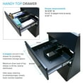 thumbnail image 6 of Transolid TC2D-2222-BB All-in-One 22 in. x 22 in. x 35 in. Metal Undermount Laundry/Utility Sink and Cabinet in Matte Black, 6 of 7