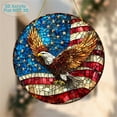 thumbnail image 4 of YOHAVEN American Bald Eagle Acrylic Sunlight Catcher, Outdoor Indoor Decorative Hanging Ornament for Window Garden Balcony, Unique Patriotic Art Decor Gift, 4 of 5