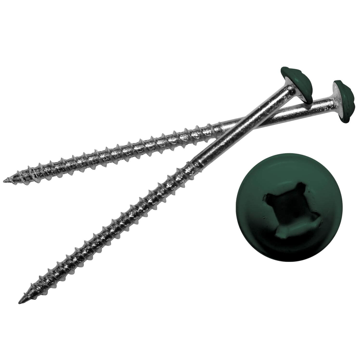 Mid America Painted Screws for Vinyl Shutters 122 Midnight Green Bag