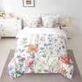 thumbnail image 2 of Manfei Floral Butterflies 7pcs Bedding Comforter Set for Female Girls,Spring Graden Queen Bedding Sets Super Cozy,Flowers Blossoms Queen Sheet Sets,Ultra Soft Home Decor, 2 of 8