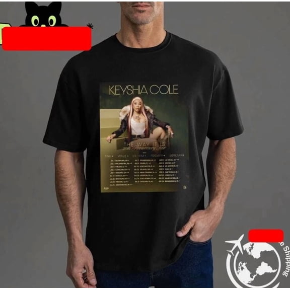 Keyshia Cole The Way It Is 20Th Anniversary Tour Dates 2025 T-Shirt