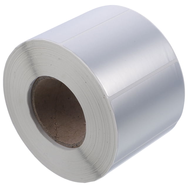 unbranded Printer Paper Self-Adhesive 1 Roll Silver for Organizing and Marking