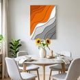 thumbnail image 6 of Canvas Wall Art Abstract Beach Canvas Art Print Aesthetic Grey to Orange Gradient Pictures Wall Decor for Living Room Bedroom Artwork Decorations Stretched Framed Ready to Hang 8"x10", 6 of 9