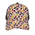 thumbnail image 3 of Zufioo Halloween Pumpkin Print Mesh Baseball Cap, Adjustable Sport Travel Hat Accessory for Men and Women, 3 of 7