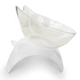 thumbnail image 2 of Comedero Elevado Transparente Kitten Para Gato Blanco, 2 of 5