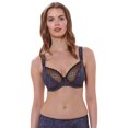 thumbnail image 1 of Freya Fearne Womens Underwire Plunge Balcony Bra, 30G, Black, 1 of 4