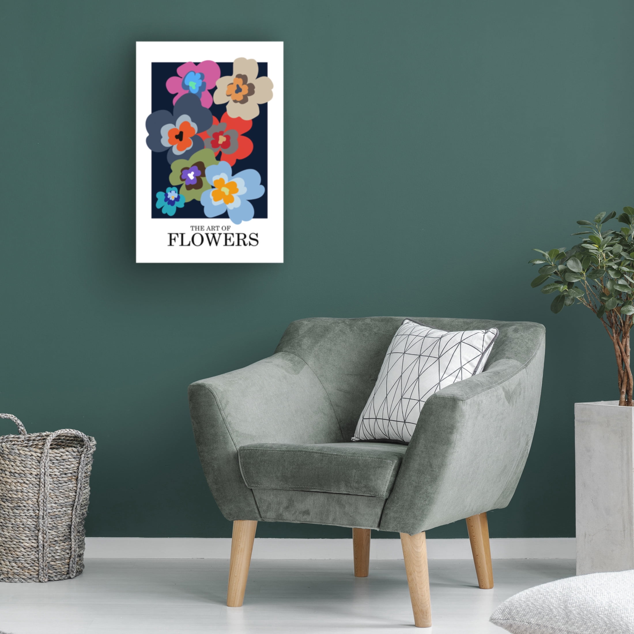 Trademark Fine Art Frances Collett  The Art Of Flowers Blue Canvas Wall Art