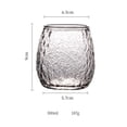 thumbnail image 2 of Vasos for beber con diseño de glaciar, vasos de agua de vidrio borosilicato texturizado sin tallo de 10 oz., 2 of 7