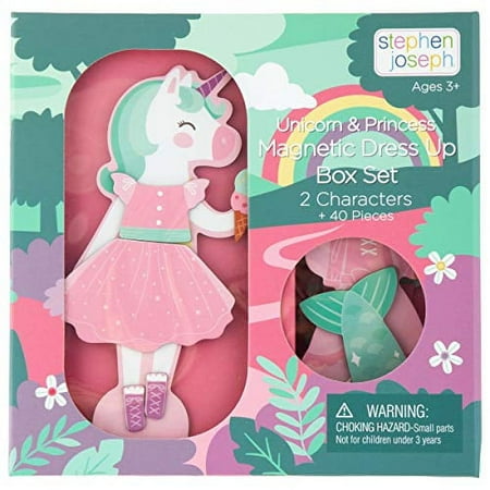 Stephen Joseph Magnetic Dress UP Doll Unicorn and Princess