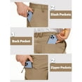 thumbnail image 4 of TACVASEN Men's Causal Outdoor Cargo Shorts Lightweight Stretch Shorts With Pockets Khaki 30, 4 of 6