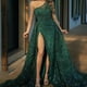 thumbnail image 2 of Vestido largo con abertura en los hombros para mujer, vestido de noche con lentejuelas, vestido de fiesta de primavera y verano, 2 of 4