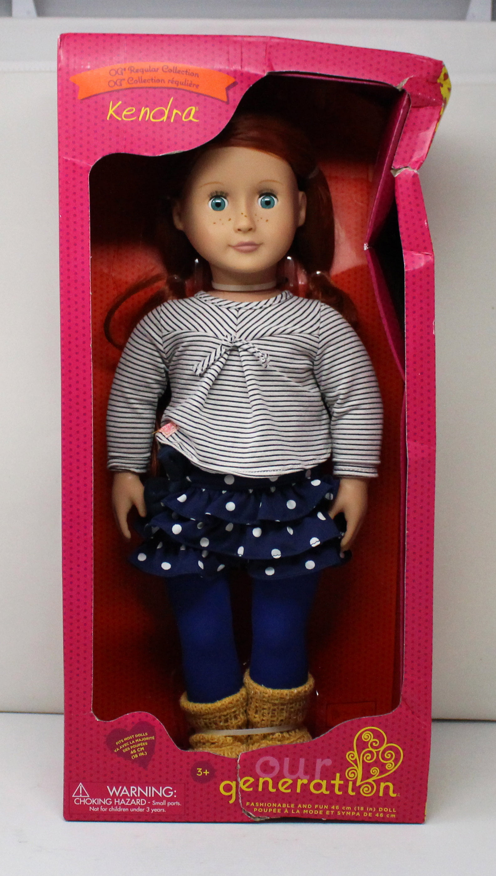 Our Generation Outfit for 46cm Dolls Pop Popcorn Top Trousers and Shoes Ages 3+ 