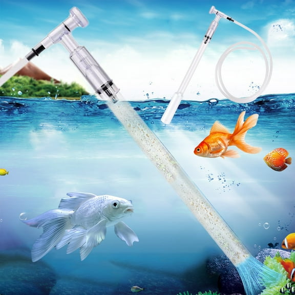 Limited Time Deal karymi Aquarium Gravel Cleaner Transparent Multifunctional Automatic Water Siphon Vacuum Cleaner New Water Changer for Wash Sand Aquarium Cleaning Tools Weekly flyer