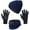 F-Navy blue, variant on Loritta 3 Pcs Men Winter Beanie Hat Scarf and Touch Screen Gloves Set for Men