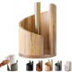 thumbnail image 2 of Mountain Paper Towel Holder Countertop, Natural Mango Wood Round Base with Iron Stand, Rustic Wooden Dispenser for Jumbo and Mega Rolls, Effortless One Hand Tearing for Kitchen, 2 of 7