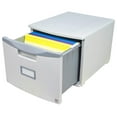 Single Drawer Mini File with Lock, Legal/Letter, Gray (61251A01C)