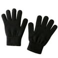 thumbnail image 4 of Dyfzdhu Women Fall Winter Simple Fashion Double Thick Knitted Warm Gloves Black, 4 of 4